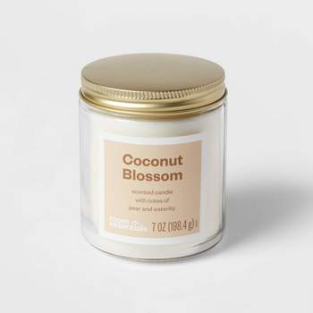 7oz Coconut Blossom Candle with Lid - Room Essentials™