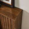 BEAFUP Mid Century Sideboard with 2 Sliding Door & Solid Wood Decorative Strips, Storage Cabinet for Living Room, Kitchen, Dining, Entryway, Walnut - 4 of 4