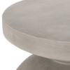Lyngins Modern Powder Coated Iron Outdoor End Table, Black Brush Silver Finish Patio Side Table, Square Outdoor Side Table - 4 of 4