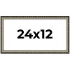 PosterPalooza | 24x12 Wood Antique Frame with UV Acrylic, 4 Finishes: Bronze, Gold, Silver, and Black - 2 of 4