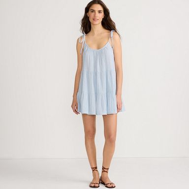 blue cotton gauze dress Kaley Cotton Gauze Dress main image 0