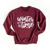 Simply Sage Market Winter Time Snowflakes Sweatshirt - 2 of 4