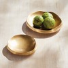 Plum & Post Nico Decorative Bowls, Set of 2 - Gold Cast Aluminum - 2 of 4