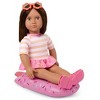 Our Generation 18" Doll with Swimsuit and Pink Pool Float Accessory - 3 of 4