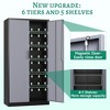 Lockable Metal Storage Cabinet 2-Door 5-Shelf, Mlezan Heavy Duty Garage Cabinet for Home/Office/Gym - 3 of 4