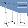 LIVAREEmlen Short Clothing Racks for Hanging Clothes with Bottom Shelves and Wheels Heavy Duty Rolling Clothes Rack for Adult Coat, Closet, Wardrobe - 4 of 4