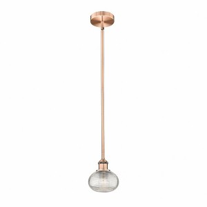 Ithaca - 1 Light Stem Hung Mini Pendant In Industrial Style-6.5 Inches Tall and 6 Inches Wide - 1 of 1