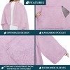 PAVILIA Fluffy Wearable Blanket with Sleeves for Women Men Adults, Fuzzy Warm Plush Snuggle Pocket Sleeved TV Throw - 3 of 4