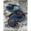 tagltd Loft Speckled Reactive Glaze Stoneware Dinnerware Plate 11.25 inch Midnight Blue Dishwasher Safe - 3 of 3