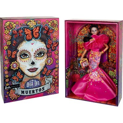 Barbie 13&#39;&#39; Signature 2023 Dia De Muertos Collector Doll in Ruffled Pink Gown