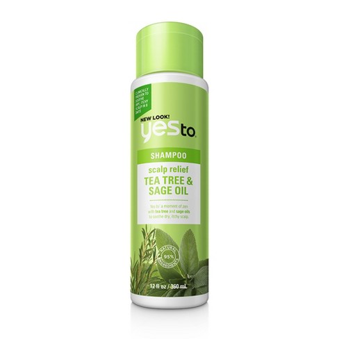 Yes To Naturals Tea Tree & Sage Oil Scalp Relief Shampoo - 12 fl oz - image 1 of 4