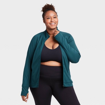 plus size zip up jacket