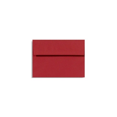 Holiday Red A9 Envelopes, Square Flap, (5 3/4 x 8 3/4)