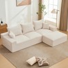 110'' Modular Sectional Sofa – L-Shaped Cloud Couch with Chaise, Deep Seat Chenille Sofa, No Assembly - 2 of 4
