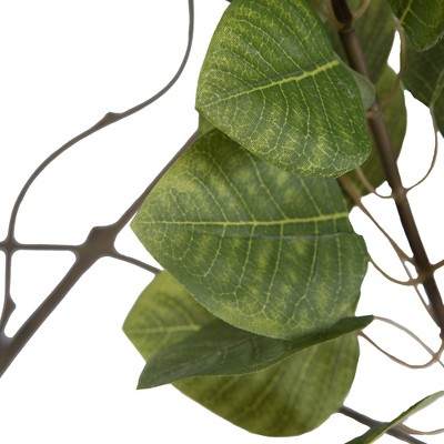 Elegant 6' Green Potted Faux Cotinus Coggygria Floor Plant