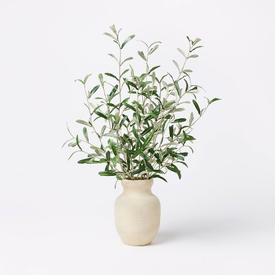 Homlux 6ft Artificial Olive Tree With Woven Seagrass Plant Basket : Target