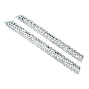 TruAIR 1000 lb Capacity Silver ATV Ramps (2-Pack)¨COne-Step Steel Loading Ramps with Anti-Slip Holes for Trucks,Motorcycles,Dirt Bikes & Lawnmowers - 1 of 4