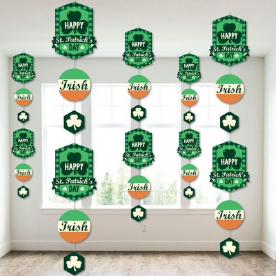 Big Dot of Happiness St. Patrick's Day - Saint Patty's Day Party DIY Dangler Backdrop - Hanging Vertical Decorations - 30 Pieces