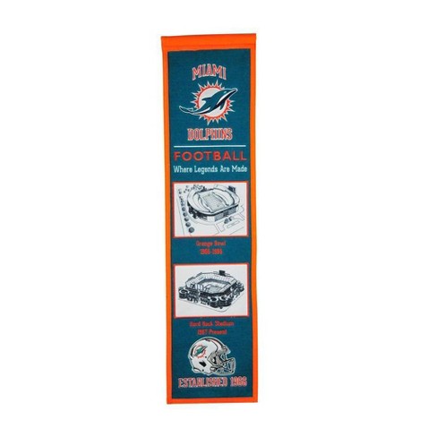 Nfl Miami Dolphins Stadium Evolution Banner Target