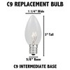 Novelty Lights C9 LED Plastic Ceramic (Opaue) Christmas Replacement Bulbs Dimmable 25 Pack - image 4 of 4