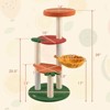 Costway Fruit Style Cat Tree Multi-level Cat Tower w/Padded Top Perch Indoor Cat Climbing Frame - 3 of 4