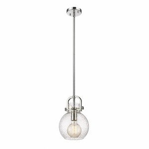 Newton Sphere - 1 Light Stem Hung Pendant In Industrial Style-11.25 Inches Tall and 8 Inches Wide - 1 of 1