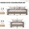 Outdoor Patio Furniture Set, Rattan Wicker Sofa Set - 2 of 4