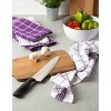 Design Imports Eggplant Waffle Weave Dishtowel Set/6 - 4 of 4