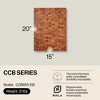 John Boos Small Maple Wood Cutting Board for Kitchen Thick Reversible End Grain Charcuterie Boos Block with Finger Grips - 2 of 4