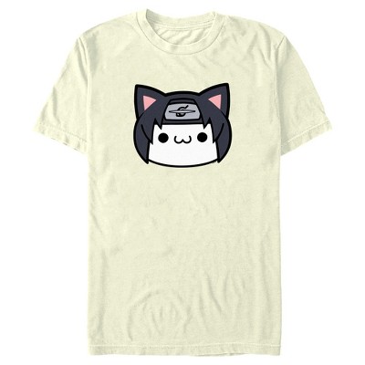Men's Naruto Nyaruto Sasuke Big Face T-Shirt