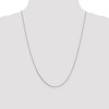Black Bow Jewelry 0.7mm, 14k White Gold, Box Chain Necklace - 2 of 4