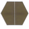 Elegant Lighting Metal frame hexagon mirror 41 inch in silver - 3 of 4