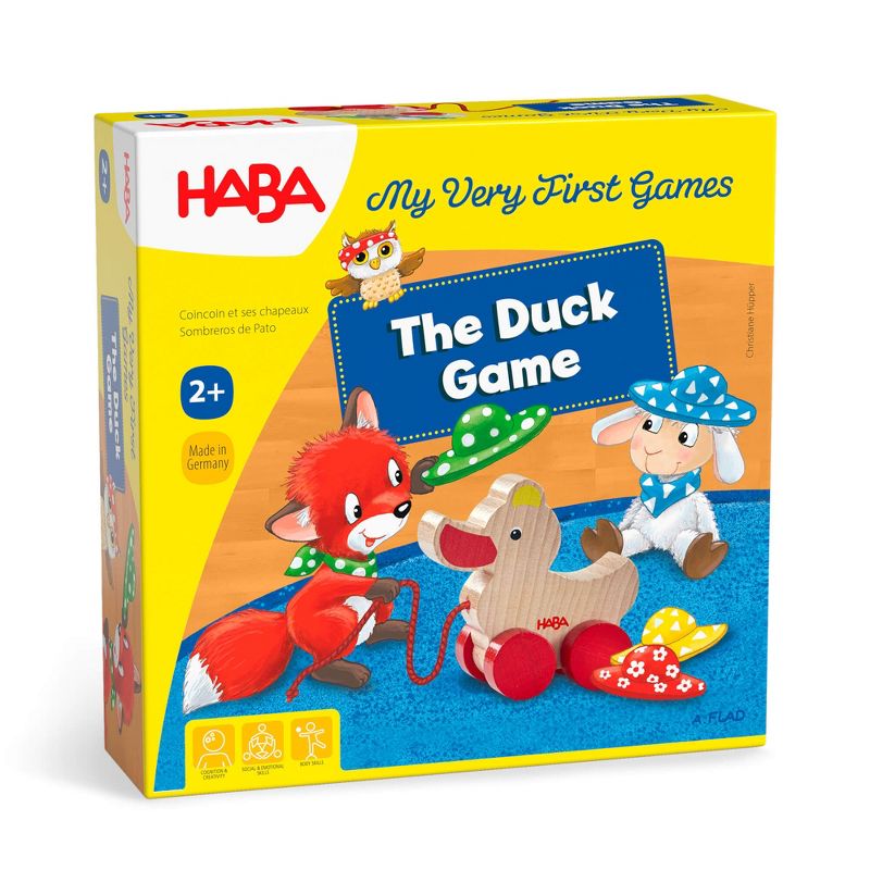 HABA My Very First Games Little Duck - A Cooperative Hat Collecting Observation Game for Toddlers Ages 2+, 1 of 8