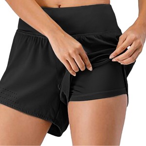 Anna-Kaci Active Women's Running Shorts Drawstring Yoga Gym Athletic Shorts with Pockets - 1 of 4