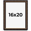 PosterPalooza | Modern Shadow Box 1" Depth Brown Picture Frame - UV Acrylic, Backing, Hanging Hardware - 2 of 4