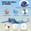 Nocciola Blue Ribbon Eel Snuffle Dog Toy,Christmas gift,No Stuffing Squeaky Long Snake,Crinkle/Snuffle/Tug Toy for All Breeds - 3 of 4