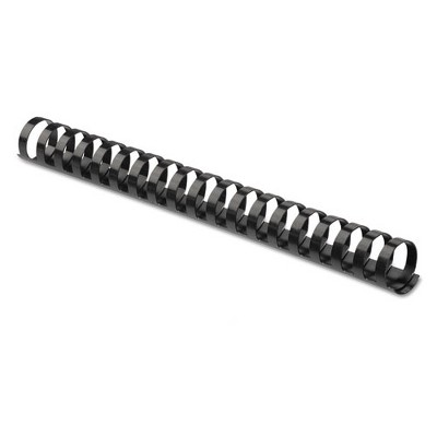 Fellowes Plastic Comb Bindings, 1 1/2" Diameter, 340 Sheet Capacity, Black, 10/Pack