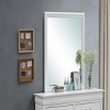 GlasFlength Decorative Wall Mirrors Contemporary Framed Mirror with Metallic Finish Simple Design for Modern Living Room, White, 38"*1"*38" - 2 of 4
