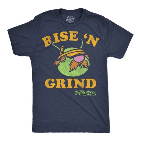 Мужские футболки Crazy Dog T-Shirts, Inc. Mens Funny T Shirts Rise N Grind Doozer Jim Henson's Fraggle Rock Tee For Men - Crazy Dog Men's T Shirt With Movie Sayings Navy M