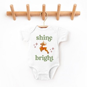 The Juniper Shop Shine Bright Deer Baby Bodysuit - 1 of 2