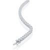 Bella Silver Sterling Silver, 4mm Round Cubic Zirconia Tennis Necklace - Silver - 24 Inch - 2 of 3