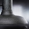 Urban Ambiance Luxury Luxe Industrial Chic Outdoor Wall Light,  12.375"H x 12"W,  Olde Iron Finish, UHP1028 - 4 of 4