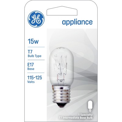 GE 15w T7 Appliance Incandescent Light Bulb