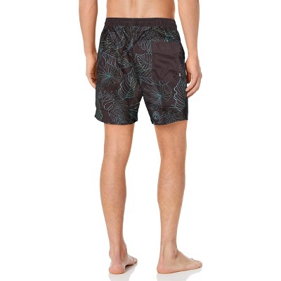 Мужские шорты Neff Daily Tropic Hot Tub Board Shorts for Swimming (Black Tropic, 4XL) — фото 4