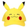 Pokemon Pikachu Big Face Yellow Snapback Hat - image 2 of 4