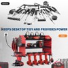 Power Tool Organizer,Drill Holder Wall Mount with Charging Station,Heavy Duty 3/4-Layer Power Pool Storage ,4 Drill Shelf with Hooks - 3 of 4