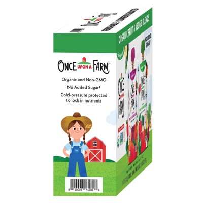 Once Upon a Farm Organic Fruit & Veggie Blends Variety Pack - 25.6oz/8ct