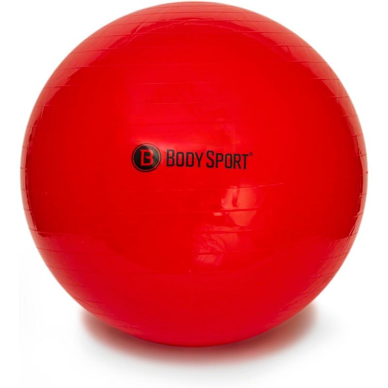 BodySport Standard Exercise Ball with Pump, Exercise Equipment for Home, Office, Gym, and Classroom, 3 of 8
