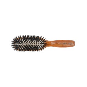 Bass Brushes Shine & Condition Hair Brush with 100% Premium Natural Bristle FIRM Pure Bamboo Handle Medium Paddle - 1 of 4