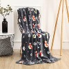 Lomsoe Christmas Snowman Blanket Holiday Printed Flannel Throw Blanket Perfect Holiday Decor Gift for Family Friends Christmas Gift. - 2 of 4